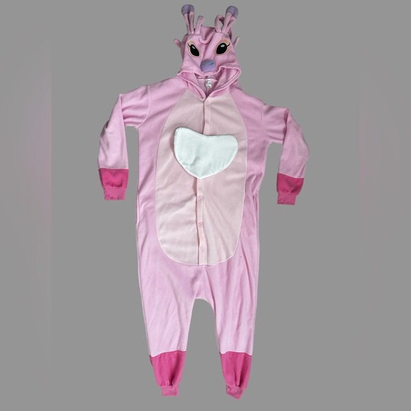 Lilo & Stitch Onesie Halloween Costume Pink Adult Size Medium. - Picture 1 of 14